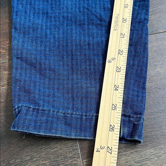 Vintage Levis Junior Size 9 Pin-Striped Blue Denim Jeans Pleated High Rise 24 - Picture 9 of 13